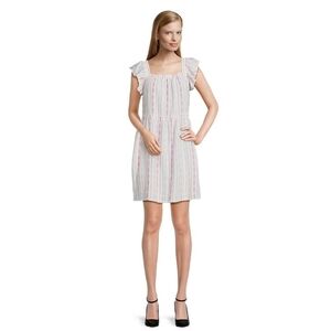 Time and Tru Women's Square Neck Mini Dress